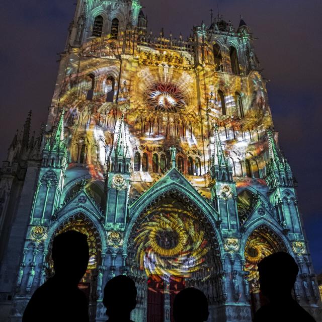 Amiens _ Cathédrale d'Amiens _ Spectacle Chroma © CRTC Hauts-de-France - Teddy Hennin