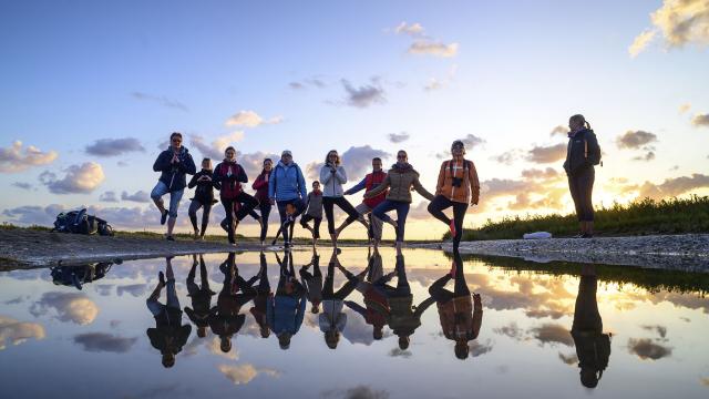 Baie de Somme _ Sortie Nature Yoga et Sophrologie © CRTC Hauts-de-France - Nicolas Bryant