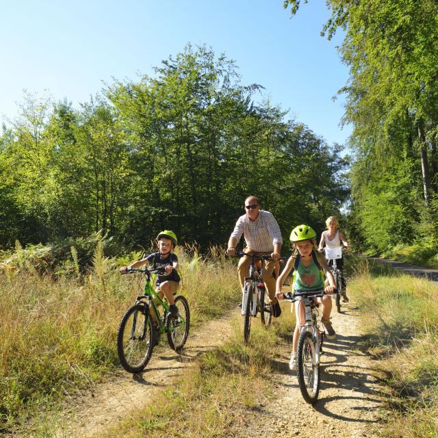 Saint-Jean-aux-Bois _ Balade à vélo en famille en forêt de Compiègne © CRTC Hauts-de-France - Hervé Hughes