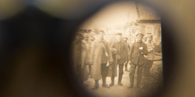 Historische Fotografie, Compiègne, Museum zum Waffenstillstand 1918, Nordfrankreich. Copyright: CRTC Hauts-de-France - Ludovic Leleu