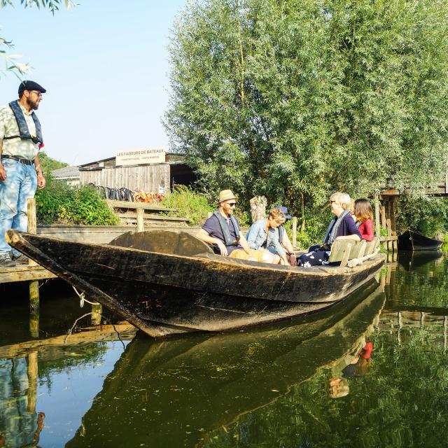 Clairmarais, Bacove et faiseurs de bateaux dans le marais audomarois © P. Hudelle, Tourisme en Pays de Saint-Omer