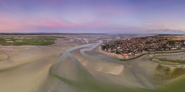 Blick von oben auf Le Crotoy, Copyright CRTC Hauts-de-France - Stéphane Bouilland