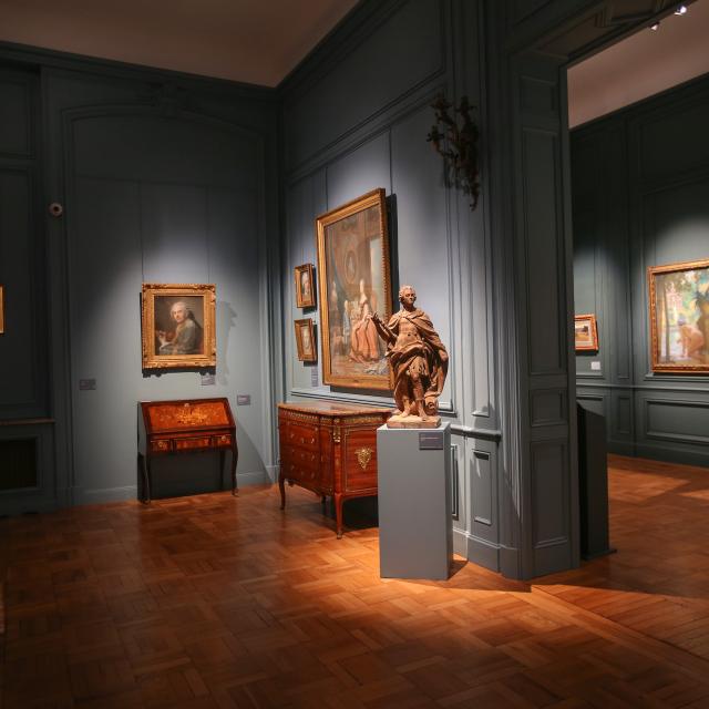 Saint-Quentin _ musée des Beaux-Arts Antoine Lécuyer _ la salle des pastels © Luc Couvée