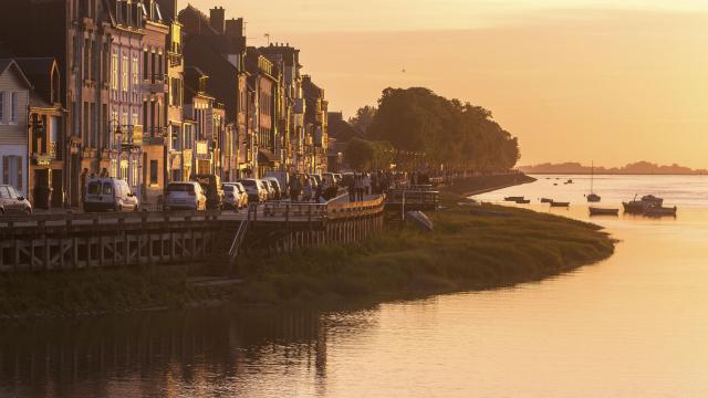 Der Sonnenuntergang in Saint-Valery-sur-Somme, Copyright CRTC Hauts-de-France - Nicolas Bryant