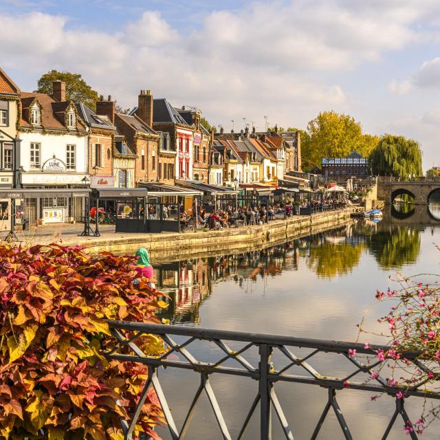 Nordfrankreich, Amiens, Le quartier Saint-Leu et quai Bélu