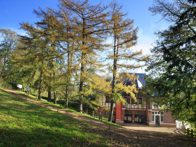 Der Hyazinthenweg zur Villa von Marguerite Yourcenar, Saint-Jans-Cappel, Nordfrankreich. Copyright: CRTC Hauts-de-France - AS Flament