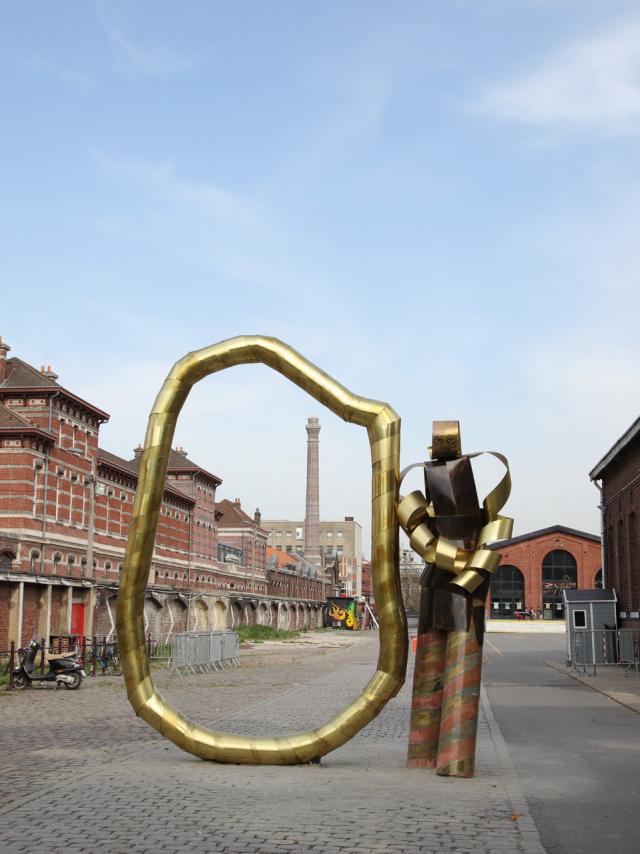 Skulptur am Bahnhof Saint-Sauveur in Lille, Nordfrankreich. Copyright: CRTC Hauts-de-France - Maxime Dufour Photographies