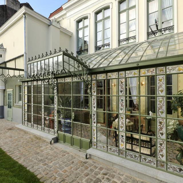 Blick auf das Geburtshaus von Charles de Gaulle in Lille, Nordfrankreich. Copyright: MNCDG - CD59