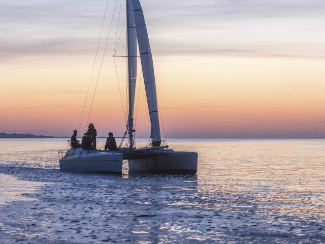 Nordfrankreich, Saint-Valery, Catamaran