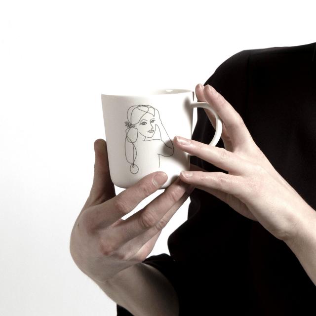 Nordfrankreich, Porcelaine Sophie Masson, Mug inked © Clément Decoster