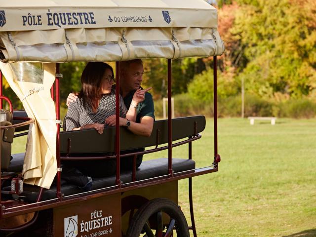 Compiègne balade en calèche dans le parc du château © Résonances film - Guillaume Chacun