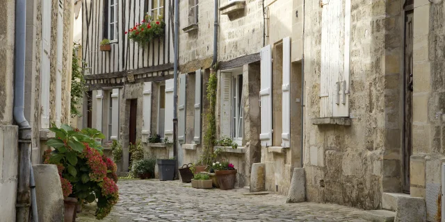 Senlis, ruelle fleurie